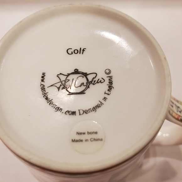Vintage Golf Motif Ceramic Mug Cup - Picture 6 of 10